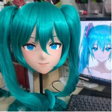 (GLA044)Customize Character'! Female/Girl Resin Full/Half Head With Lock Anime Cosplay Japanese Animego Kigurumi Mask (GLA044)Customize Character'! Female/Girl Resin Full/Half Head With Lock Anime Cosplay Japanese Animego Kigurumi Mask